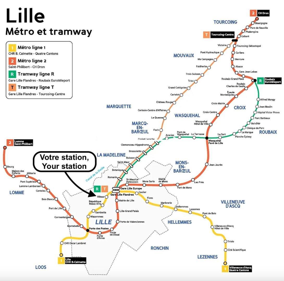 Vieux Lille - Appartement Ideal Pour 2 Personnes Eksteriør bilde